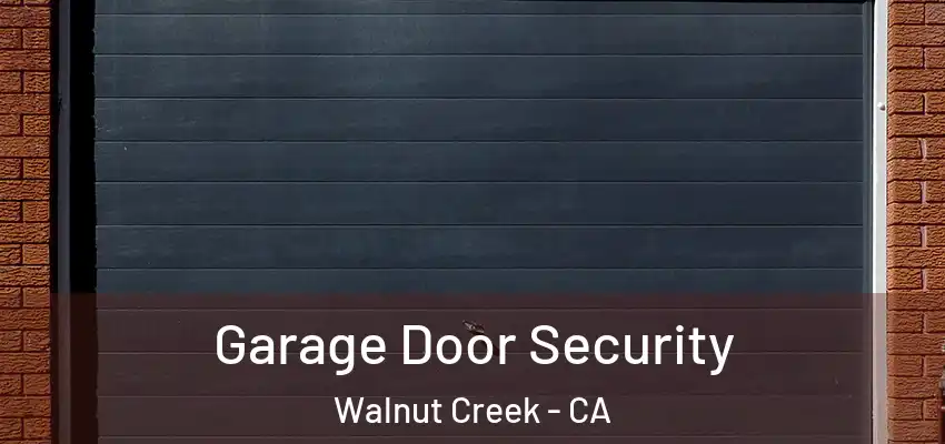  Garage Door Security Walnut Creek - CA